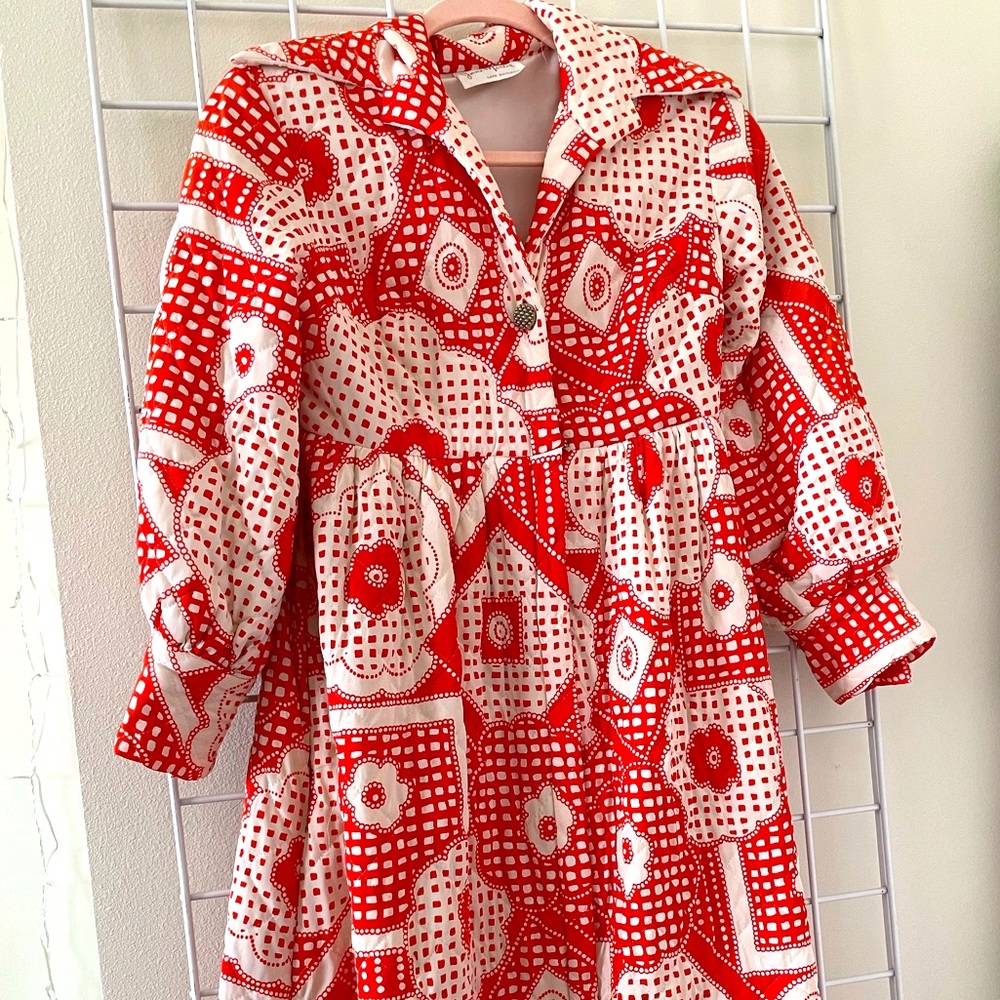 VINTAGE Quilted House Coat/Dress